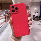 For iPhone 12 Pro Glossy Straight-Edge TPU Phone Case(Red) - 1