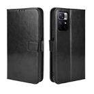 For Xiaomi Redmi Note 11 5G/Poco M4 Pro Retro Crazy Horse Texture Leather Phone Case(Black) - 1