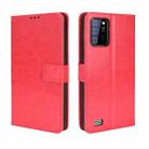 For Oukitel C25 Retro Crazy Horse Texture Leather Phone Case(Red) - 1