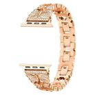 Stainless Steel Watch Band For Apple Watch Ultra 49mm&Watch Ultra 2 49mm / Series 9&8&7 45mm / SE 3&SE 2&6&SE&5&4 44mm / 3&2&1 42mm(Rose Gold) - 1