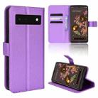 For Google Pixel 6 Diamond Texture Leather Phone Case(Purple) - 1