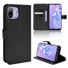 For Ulefone Note 6/ Note 6P Diamond Texture Leather Phone Case(Black) - 1