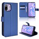 For Ulefone Note 6/ Note 6P Diamond Texture Leather Phone Case(Blue) - 1