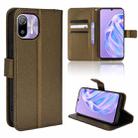 For Ulefone Note 6/ Note 6P Diamond Texture Leather Phone Case(Copper) - 1