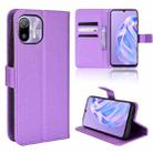 For Ulefone Note 6/ Note 6P Diamond Texture Leather Phone Case(Purple) - 1