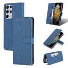 For Samsung Galaxy S21 Ultra 5G AZNS Dream II Skin Feel Horizontal Flip Leather Case(Blue) - 1