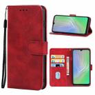 Leather Phone Case For Blackview A55(Red) - 1