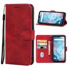 Leather Phone Case For UMIDIGI Bison X10G / X10G NFC(Red) - 1