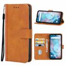 Leather Phone Case For UMIDIGI Bison X10G / X10G NFC(Brown) - 1