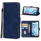 Leather Phone Case For UMIDIGI Bison X10G / X10G NFC(Blue) - 1