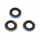 For iPhone 11 Pro / 11 Pro Max / 12 Pro 9H Point Drill Camera Lens Protector Circle(Colorful) - 3