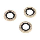 For iPhone 11 Pro / 11 Pro Max / 12 Pro 9H Point Drill Camera Lens Protector Circle(Gold) - 2