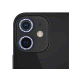 For iPhone 12 / 12 mini / 11 9H Point Drill Camera Lens Protector Circle(Blue) - 1