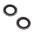 For iPhone 13 9H Point Drill Camera Lens Protector Circle(Black) - 3