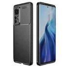 For Xiaomi 12 5G Carbon Fiber Texture Shockproof TPU Phone Case(Black) - 1