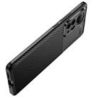 For Xiaomi 12 Pro 5G Carbon Fiber Texture Shockproof TPU Phone Case(Black) - 5