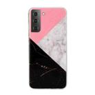 For Samsung Galaxy S22+ 5G Marble Pattern Soft TPU Phone Case(Tricolor) - 1