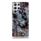 For Samsung Galaxy S22 Ultra 5G Marble Pattern Soft TPU Phone Case(Brown) - 1