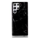 For Samsung Galaxy S22 Ultra 5G Marble Pattern Soft TPU Phone Case(Black) - 1
