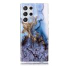 For Samsung Galaxy S22 Ultra 5G Marble Pattern Soft TPU Phone Case(Blue) - 1