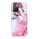 For Xiaomi Redmi 10 Marble Pattern Soft TPU Phone Case(Plum Blossom) - 1