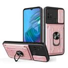 For Motorola Moto G30 Sliding Camshield Card Phone Case(Rose Gold) - 1