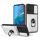 For Motorola Moto G30 Sliding Camshield Card Phone Case(White) - 1
