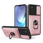 For Motorola Moto G50 Sliding Camshield Card Phone Case(Rose Gold) - 1