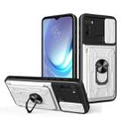 For Motorola Moto G50 Sliding Camshield Card Phone Case(White) - 1