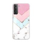 For Samsung Galaxy S22 5G Marble Pattern Soft TPU Phone Case(Tricolor) - 1