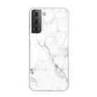 For Samsung Galaxy S22 5G Marble Pattern Soft TPU Phone Case(White) - 1