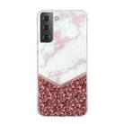 For Samsung Galaxy S22+ 5G Marble Pattern Soft TPU Phone Case(Colorblock) - 1