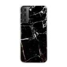 For Samsung Galaxy S22+ 5G Marble Pattern Soft TPU Phone Case(Black) - 1