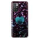 For Xiaomi Redmi 10 Marble Pattern Soft TPU Phone Case(Green Love) - 1