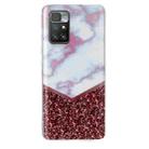For Xiaomi Redmi 10 Marble Pattern Soft TPU Phone Case(Colorblock) - 1