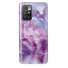 For Xiaomi Redmi 10 Marble Pattern Soft TPU Phone Case(Purple) - 1