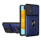 For Samsung Galaxy A53 5G Sliding Camshield Card Phone Case(Blue) - 1