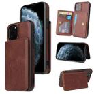 For iPhone 12 Pro Max Calf Texture Magnetic Case(Coffee) - 1