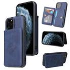 For iPhone 12 Pro Max Calf Texture Magnetic Case(Blue) - 1