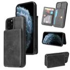 For iPhone 12 Pro Max Calf Texture Magnetic Case(Black) - 1