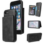 For iPhone SE 2022 / SE 2020 / 8 / 7 Calf Texture Magnetic Case(Black) - 1