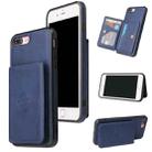 Calf Texture Magnetic Case For iPhone 8 Plus / 7 Plus(Blue) - 1