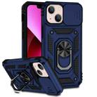 For iPhone 13 mini Sliding Camshield Holder Phone Case (Blue) - 1
