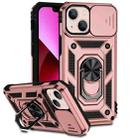 For iPhone 13 Sliding Camshield Holder Phone Case(Rose Gold) - 1