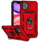 For iPhone 11 Sliding Camshield Holder Phone Case (Red) - 1