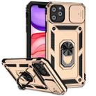 For iPhone 11 Pro Sliding Camshield Holder Phone Case (Gold) - 1