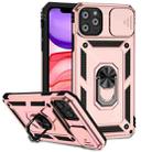 For iPhone 11 Pro Sliding Camshield Holder Phone Case (Rose Gold) - 1