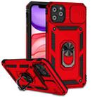 For iPhone 11 Pro Max Sliding Camshield Holder Phone Case (Red) - 1