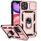 For iPhone 11 Pro Max Sliding Camshield Holder Phone Case (Rose Gold) - 1