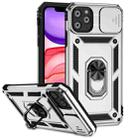For iPhone 11 Pro Max Sliding Camshield Holder Phone Case (Silver) - 1